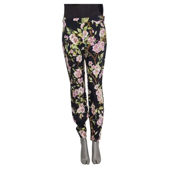 Authentic Dolce & Gabbana size 36 (U.S 0) floral/ cherry blossom print pants - Picture 10 of 12